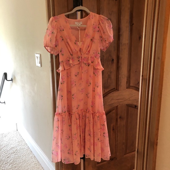 LoveShackFancy x Target Pink Melon Dress - Picture 2 of 4